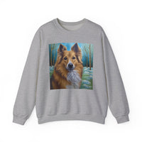Icelandic Sheepdog #2 Unisex 50/50 Crewneck Sweatshirt