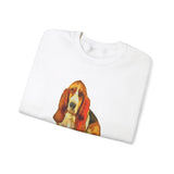 Basset Hound  'Lautrec'  Unisex  Crewneck Sweatshirt