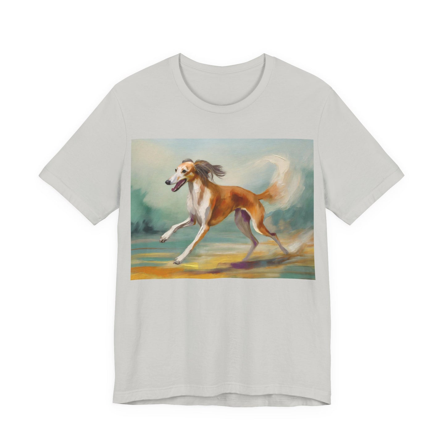 Saluki 'On the Run' Unisex Jersey Short Sleeve Tee