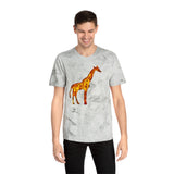 Giraffe 'Camile' Unisex Cotton Color Blast T-Shirt