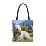 Komondor Polyester Tote Bag (AOP)