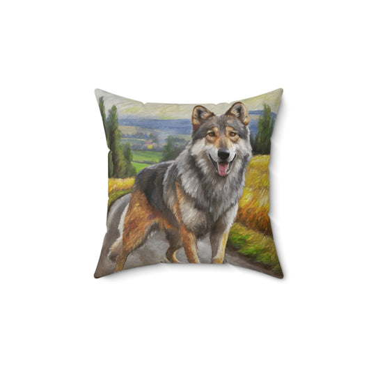 Czechoslovakian Vlciak Wolfdog Throw Pillow