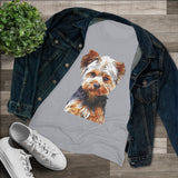 Yorkshire Terrier 'Yorkie' - Lupis Women's Slim Fit Triblend Tee