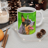 Blue Heeler - Australian Cattle Dog 'Percy' Ceramic Mug 11oz