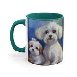 Maltese Puppies Accent Coffee Mug, 11oz