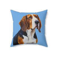 American English Coonhound  -  Spun Polyester Square Throw Pillow