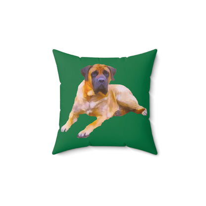 Mastiff 'Muarry' Spun Polyester Throw Pillow