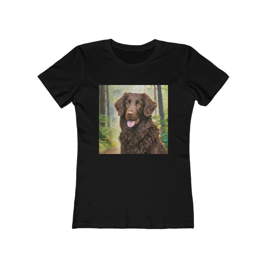 Curly-Coated Retriever - Women's Slim Fitted Ringspun Cotton Tee