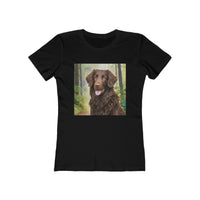 Curly-Coated Retriever - Women's Slim Fitted Ringspun Cotton Tee