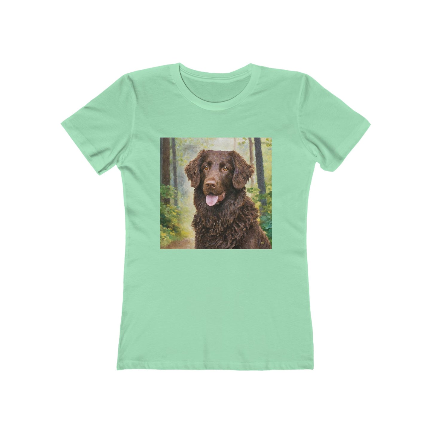 Curly-Coated Retriever - Women's Slim Fitted Ringspun Cotton Tee