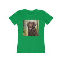 Curly-Coated Retriever - Women's Slim Fitted Ringspun Cotton Tee