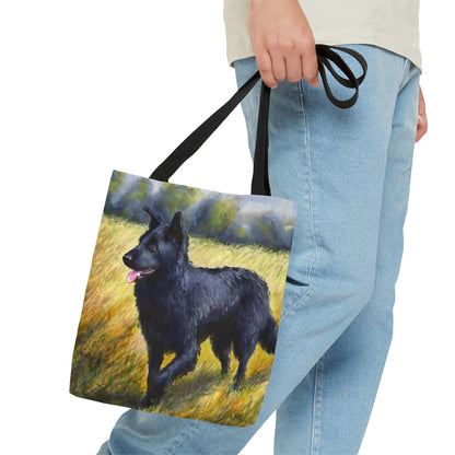 Mudi - Herding Dog Canvas Tote Bag