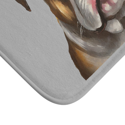 American Bulldog Artisan Bathroom Rug