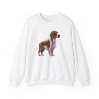 Irish Red & White Setter - Unisex 50/50  Crewneck Sweatshirt