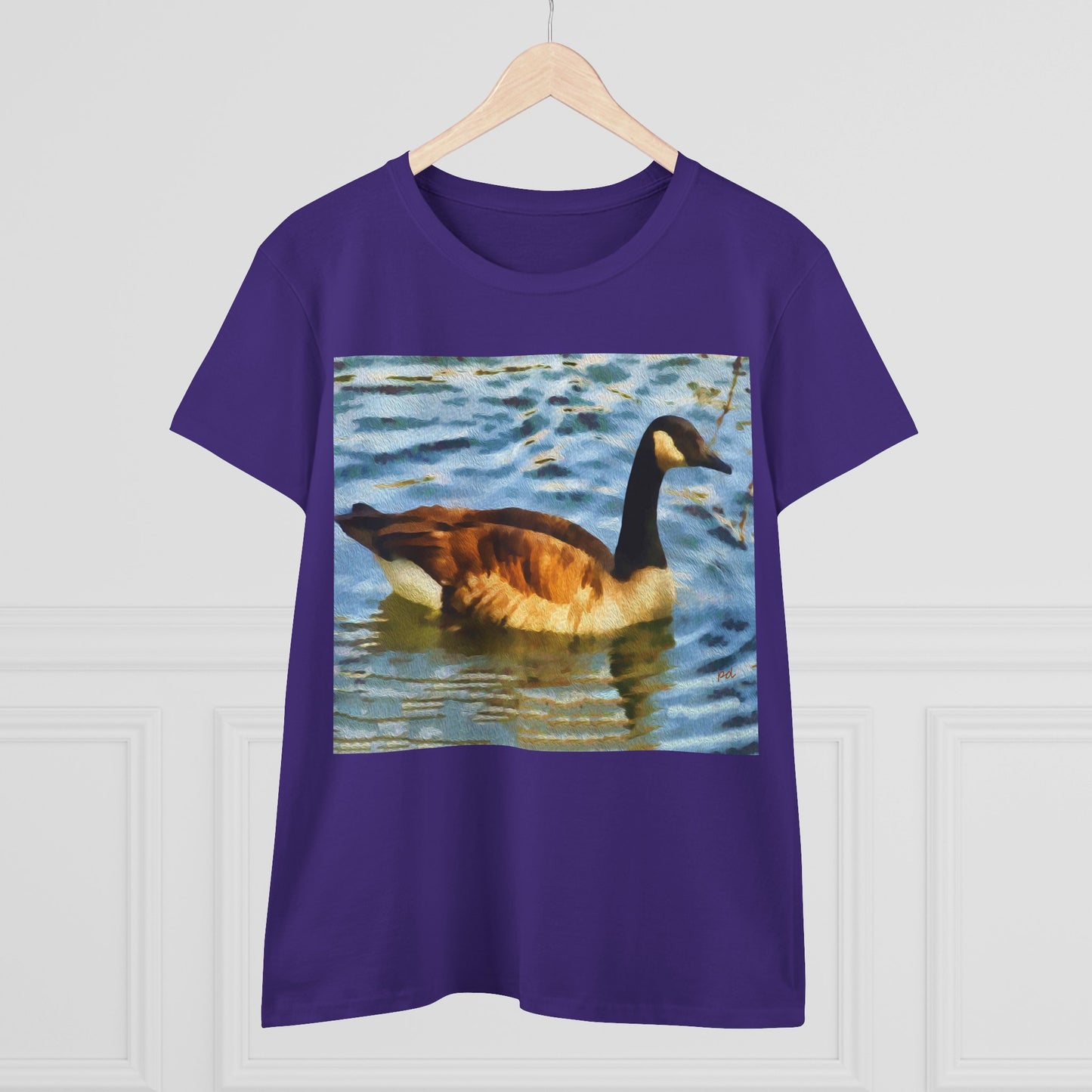 Canadian Geese Women's Midweight Cotton Tee