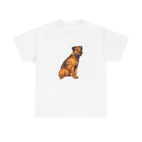 Border Terrier 'Andrew' Unisex Heavy Cotton Tee