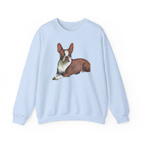 Boston Terrier - Brown & White - Unisex 50/50 Crewneck Sweatshirt