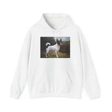 Japanese Terrrier  --  Vintage Inspired Dog Art Hooded Sweatshirt - Unisex 50/50