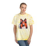 Collie - Rough Coated Unisex Tie-Dye Tee, Cyclone