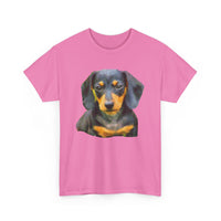 Dachshund 'Doxie #2' Unisex Heavy Cotton Tee