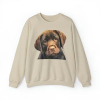 Chocolate Labrador Retriever - Unisex  50/50  Crewneck Sweatshirt