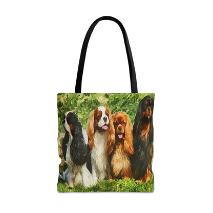 King Charles Spaniels 'Cavalier Club' Tote Bag