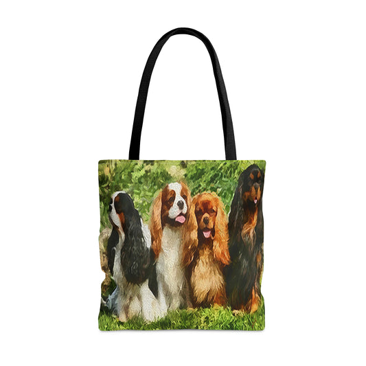 King Charles Spaniels 'Cavalier Club' Tote Bag