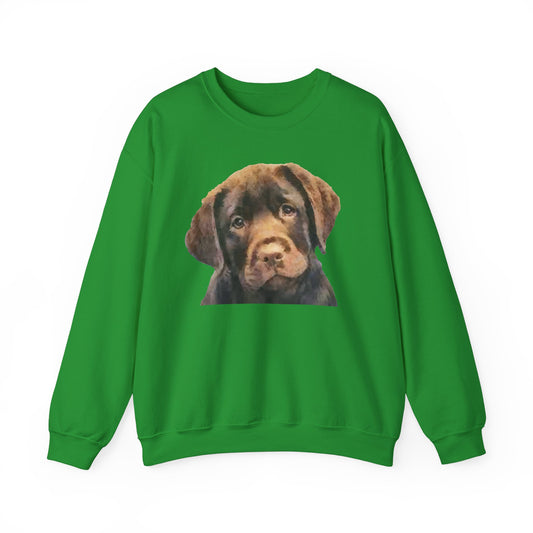 Chocolate Labrador Retriever Puppy Unisex Crewneck Sweatshirt