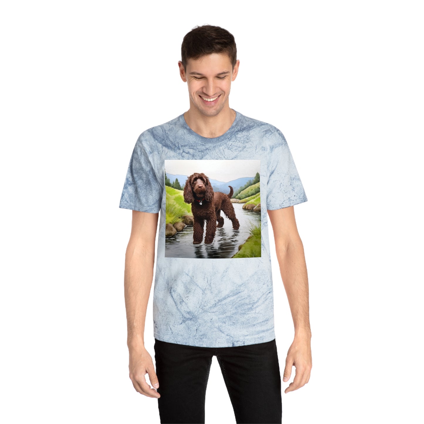 Irish Water Spaniel Unisex Color Blast T-Shirt