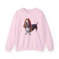 Basset Hound  --  Unisex 50/50 Crewneck Sweatshirt