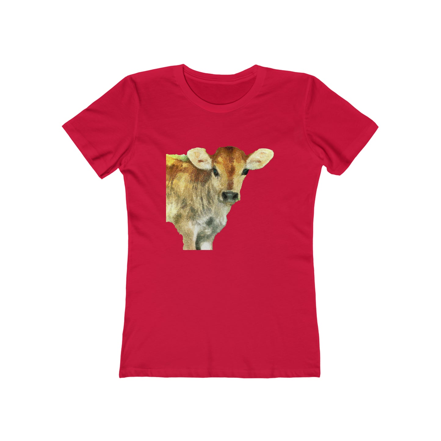 Jersey Calf - Women's Slim Fit Ringspun Cotton T-Shirt