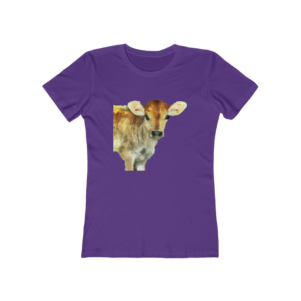 Jersey Calf - Women's Slim Fit Ringspun Cotton T-Shirt