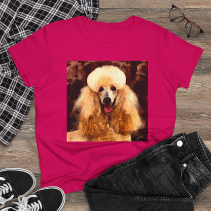 Poodle Women's Midweight Cotton Tee