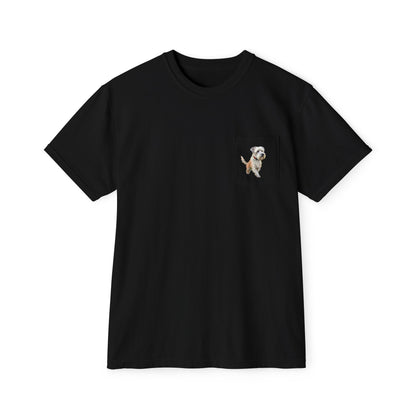 Dandie Dinmont Terrier - Unisex Garment-Dyed Pocket T-Shirt