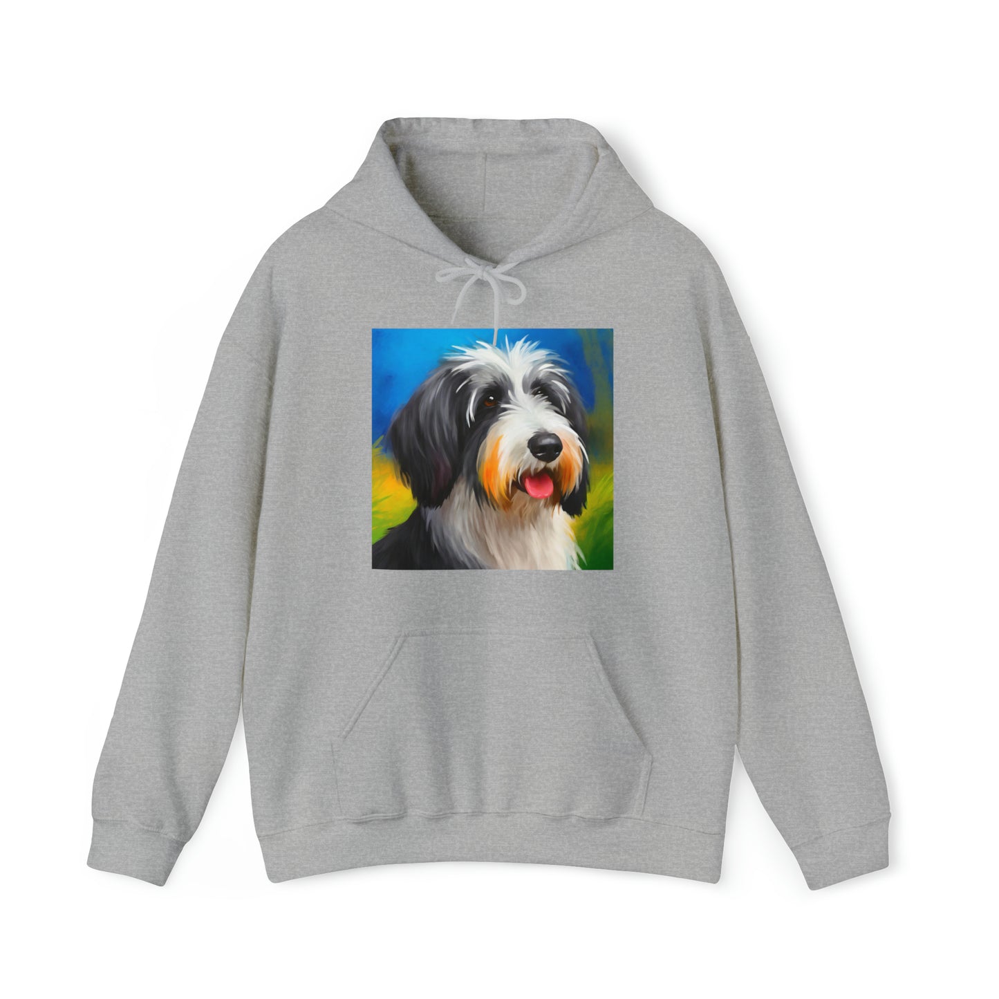 Polish Lowland Sheepdog Unisex 50/50 Hooded Sweatshirt