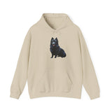 Schipperke Dog Lover Unisex 50/50 Hooded Sweatshirt - Cool Canine Design