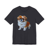 Pekingese Puppy Unisex Jersey Short Sleeve Tee