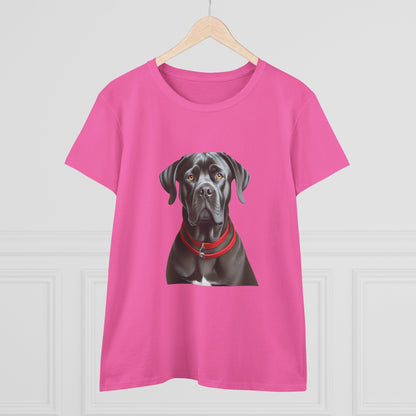 Cane Corso Women's Midweight Cotton Tee: The Comfiest Style Upgrade!