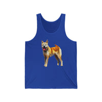 Akita Unisex Jersey Tank Top - Artistry Meets Comfort