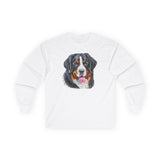 Bernese Mountain Dog #2 Unisex Cotton Long Sleeve Tee