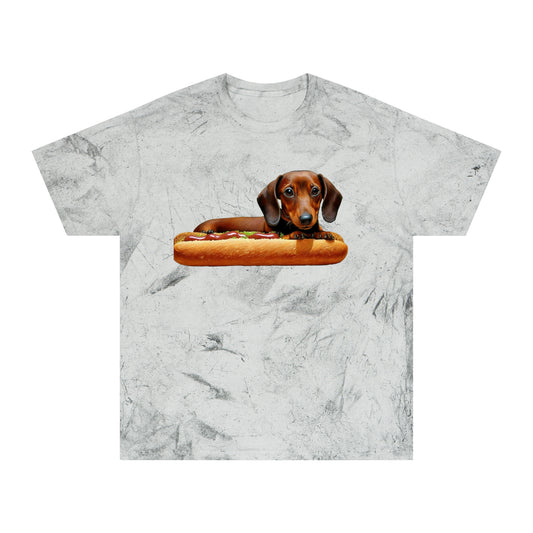 Dachshund Delight Unisex Relaxed Fit Color Blast T-Shirt