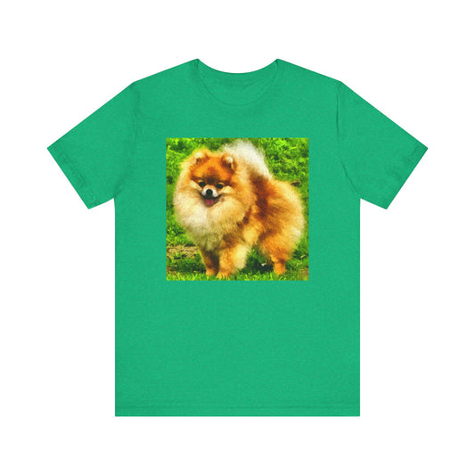 Pomeranian 'Pom Pom' Unisex Jersey Short Sleeve Tee