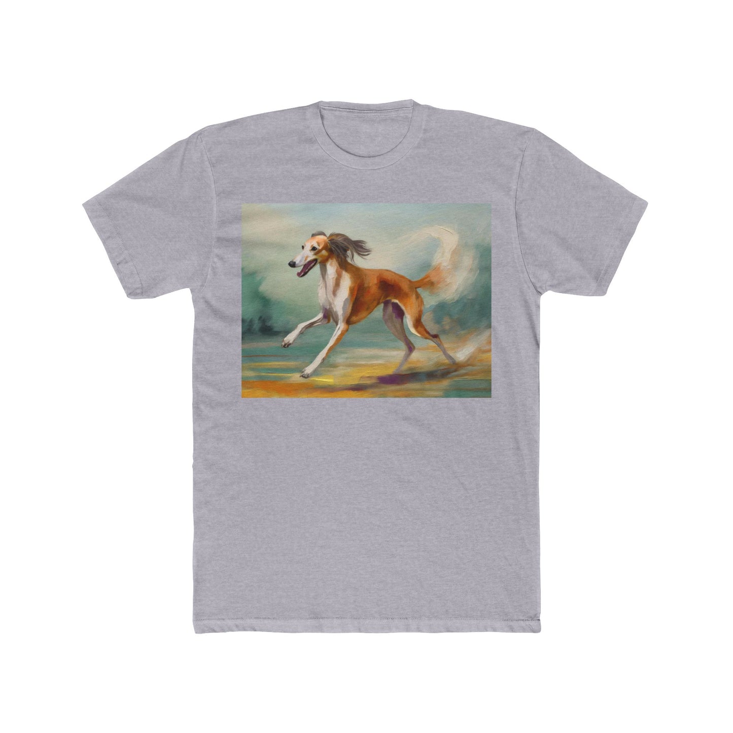 Saluki Men's Fitted Cotton Crew Tee