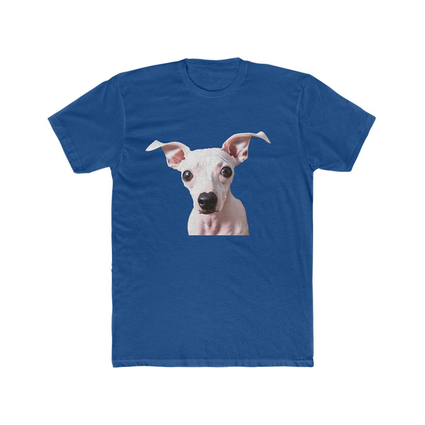 American Hairless Terrier --  Men's Fitted Cotton Crew Tee