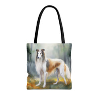 Majestic Borzoi 'Russian Wolfhound' Fine Art Painting Tote Bag