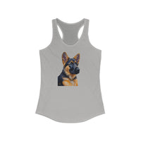 German Shepherd Puppy Women's Classic Racerback Tank