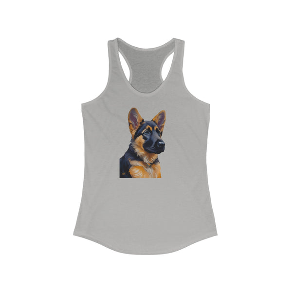 German Shepherd Puppy Women's Classic Racerback Tank