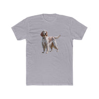 English Setter #4 - Men's Fitted Cotton Crew Tee