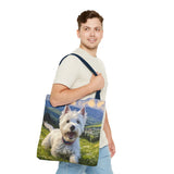 Westie #2 - West Highland Terrier - Polyester Tote Bag (AOP)