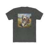 Bearded Collie Men's Fitted Cotton Crew Tee